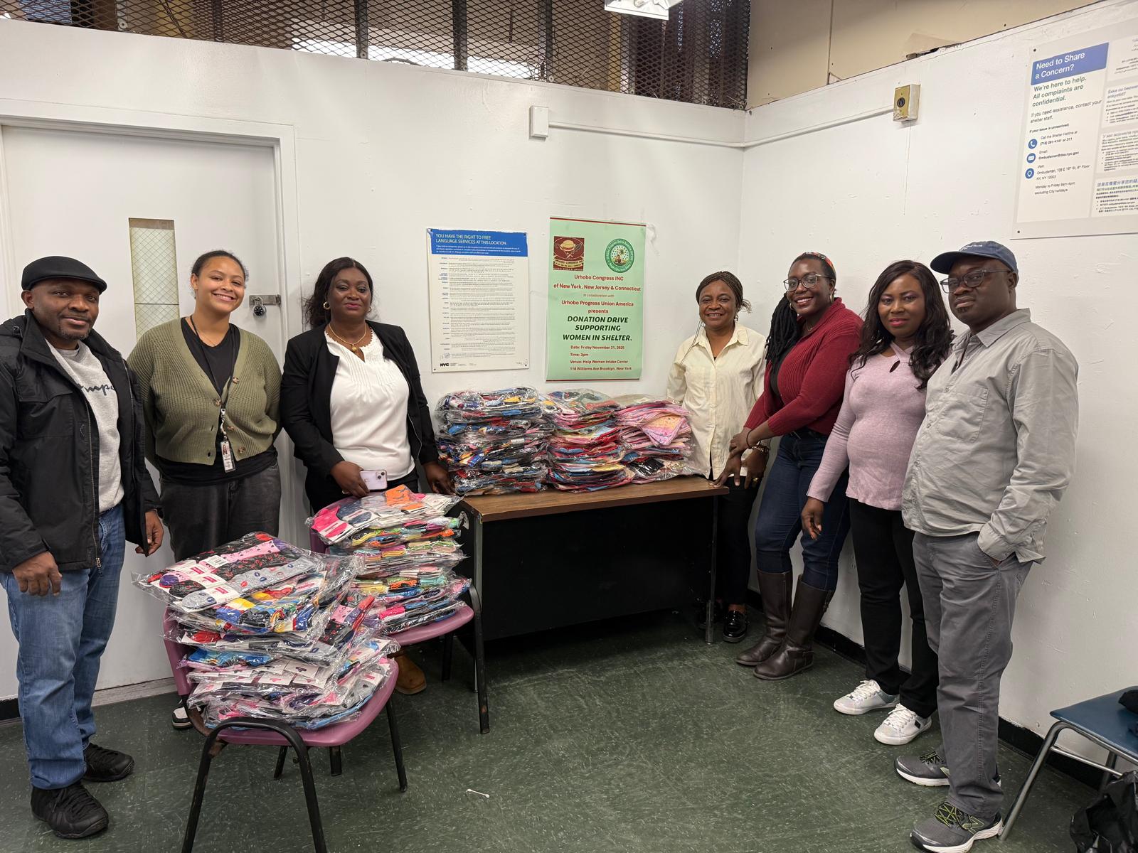 Urhobo Congress Connecticut Women in Shelter